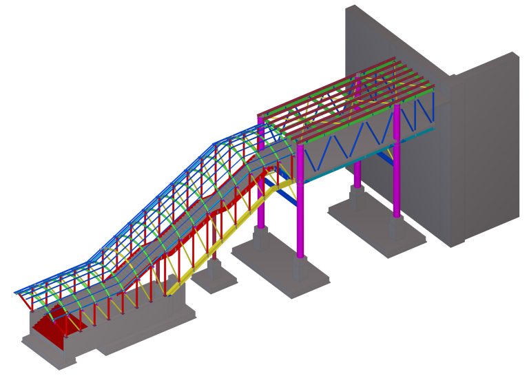 Partial Skywalk-KarwanBazar Station – Plan A