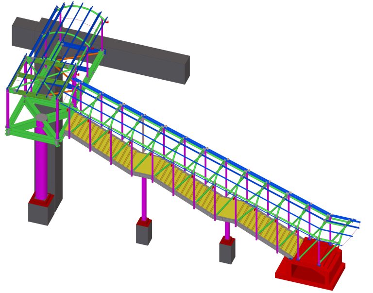 Partial Skywalk-KarwanBazar Station – Plan B